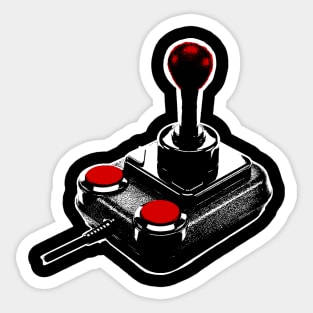 Vintage Game Controller Joystick Video Gamer 8Bit Sticker